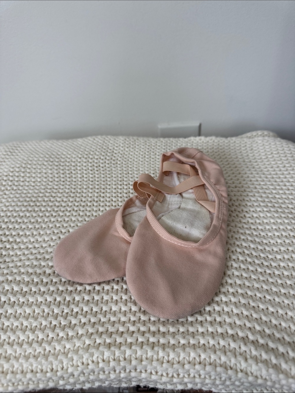 Pink Ballet Slippers - Soft Canvas Dance Shoes